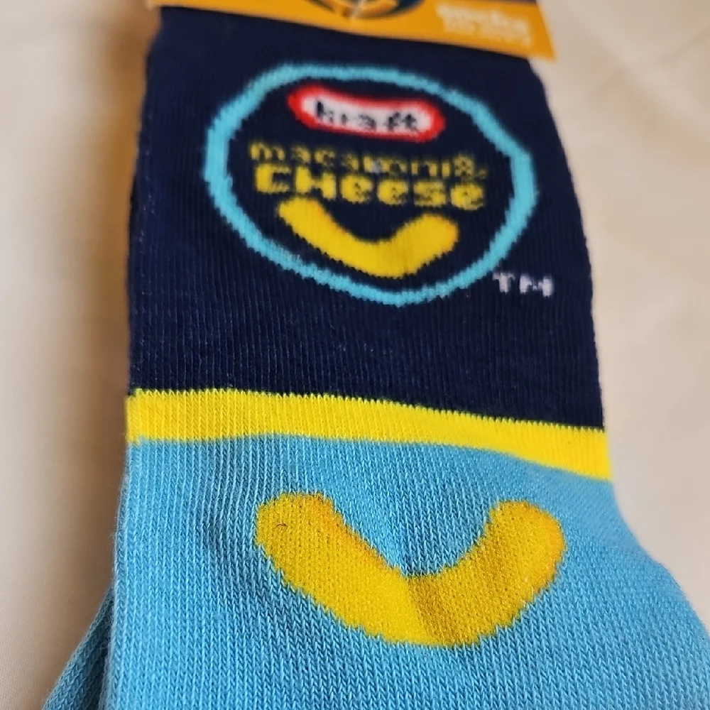 KRAFT MAC & CHEESE Mens Graphic Crew Socks 6-12